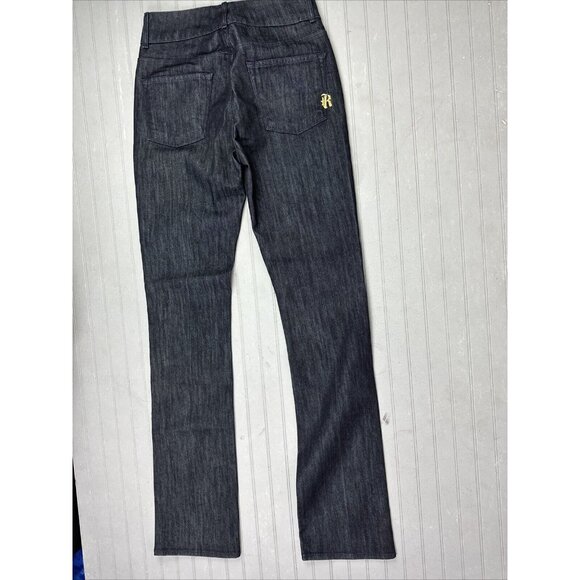 Rich & Skinny Size 29 Womens JeansMid Rise Straight Dark Wash Stretch - Picture 5 of 5